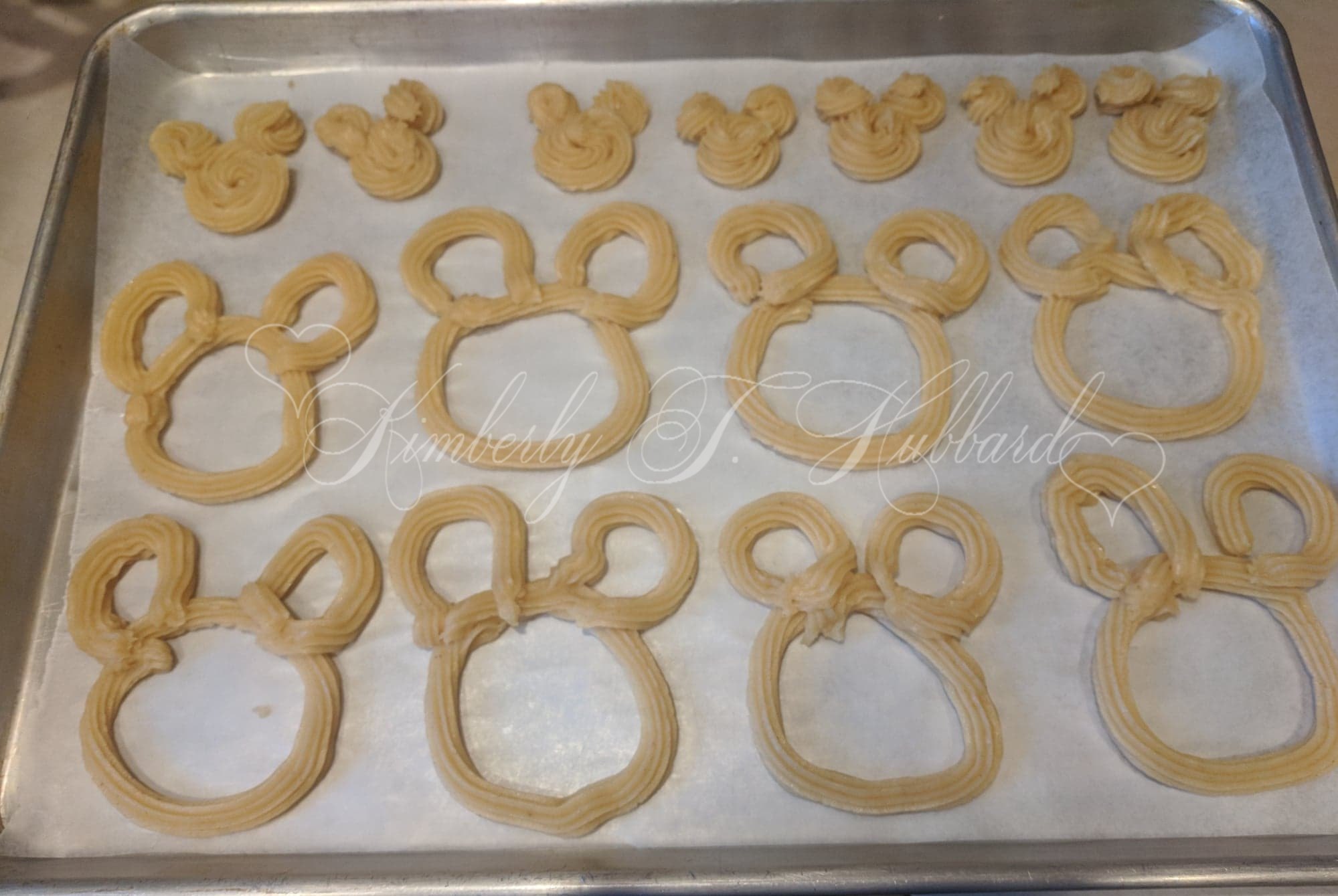 Uncooked Big & Little Mickey Churros