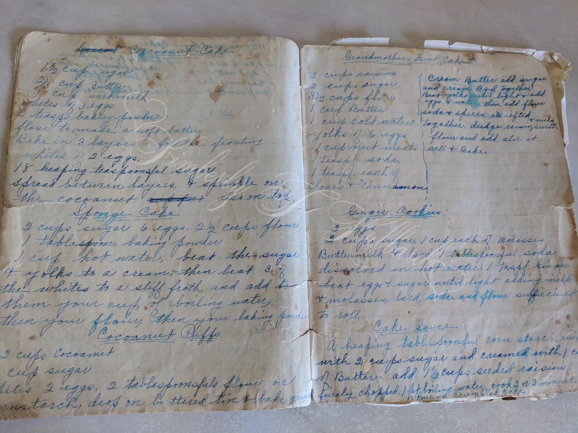100+ Year Old Hand Written Recipes