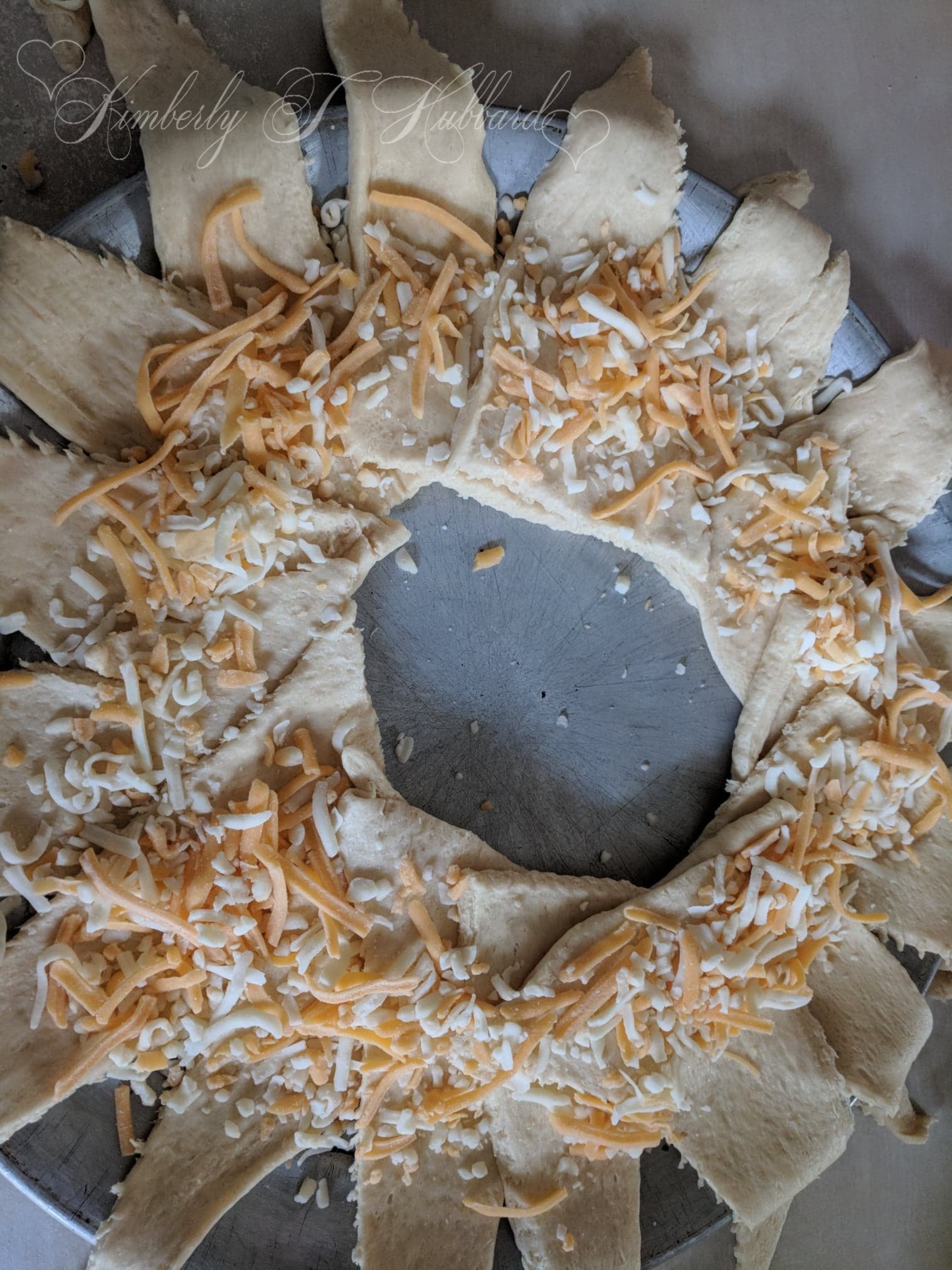 Ring Made, Shredded Cheese Added