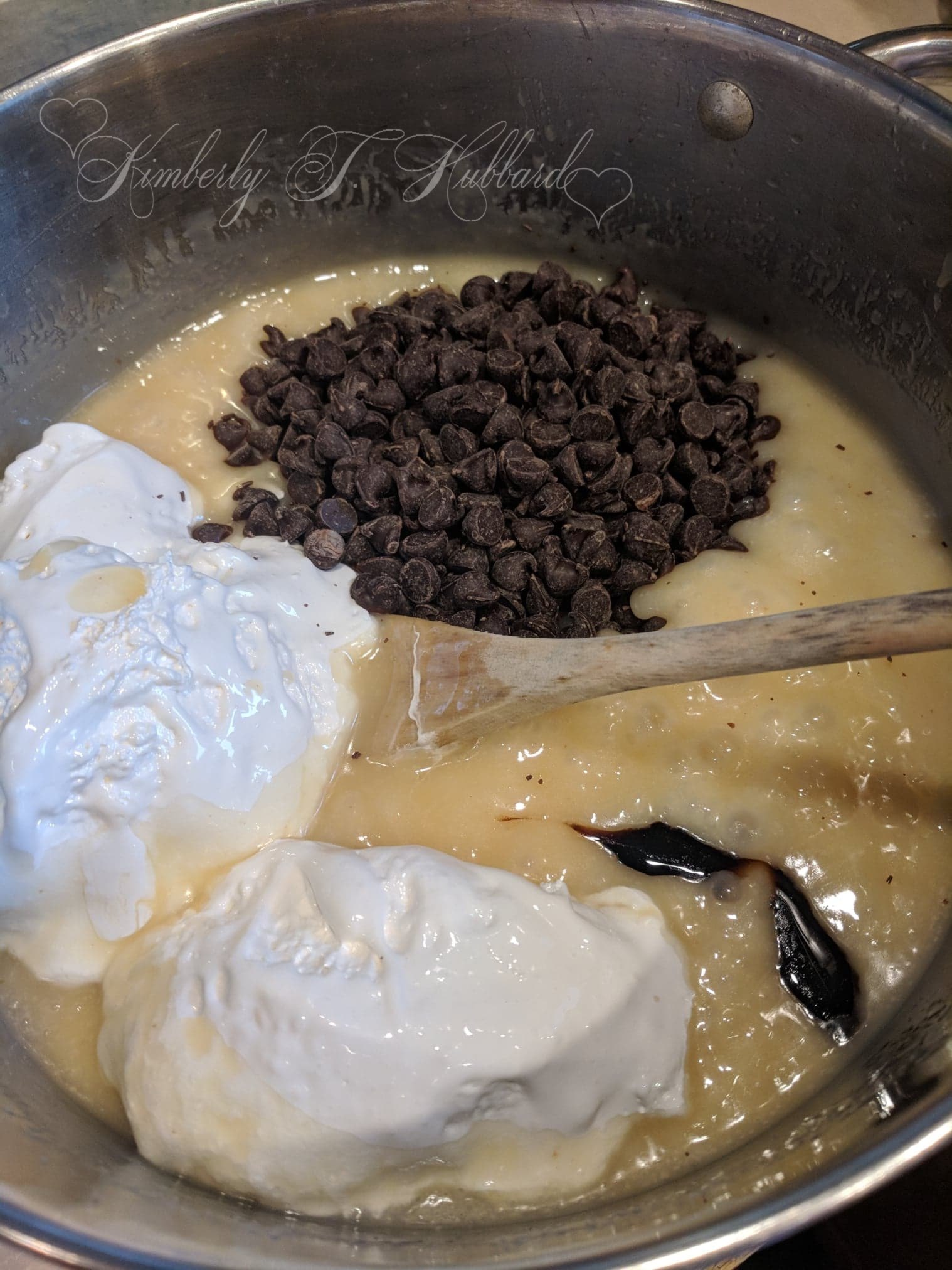 Mixing in Vanilla, Chips & Marshmallow Creme