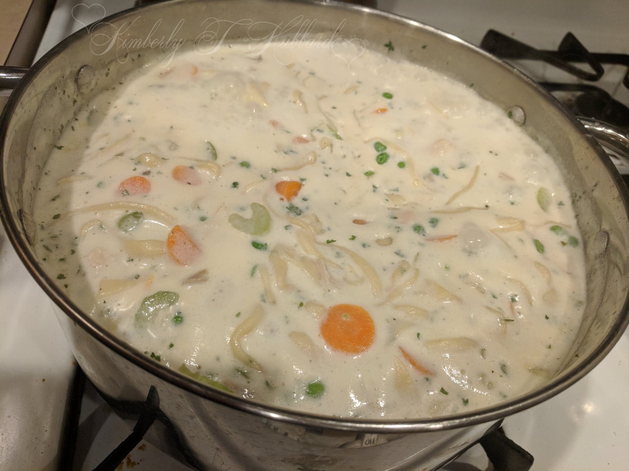 Turkey & Noodles Simmering