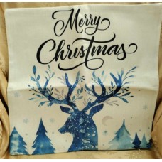 Blue Reindeer Pillowcase