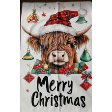 Christmas Cow Towel