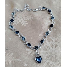 Blue Heart Bracelet