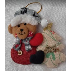 Fabric Bear Ornament