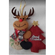 Fabric Reindeer Ornament