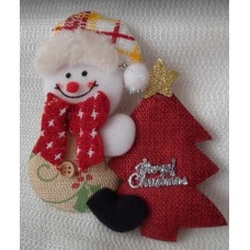 Fabric Snowman Ornament