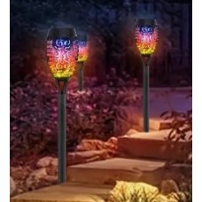 Solar Rainbow Flame Torch Lights