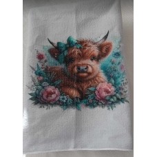 Floral Cow Towel