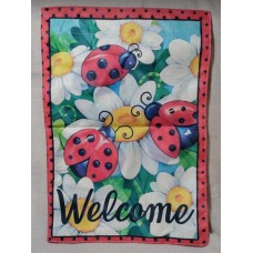 Daisies & Ladybugs Flag