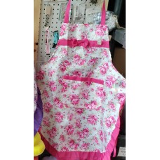 Pink Floral Apron