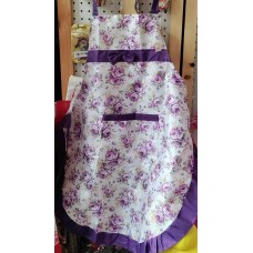 Purple Floral Apron