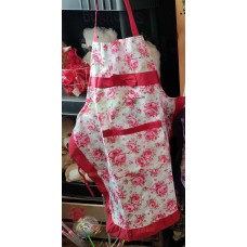 Red Floral Apron