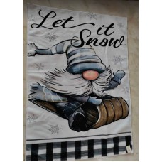 Let It Snow Gnome Towel