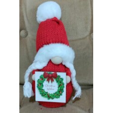 Knit Mrs Claus Gnome