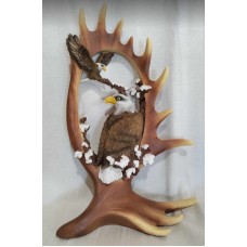 Cutout Antler Eagle Lg