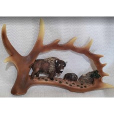 Cutout Antler Buffalo