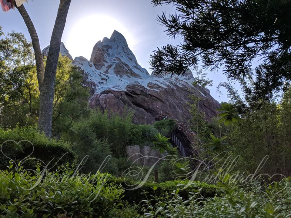 Sunrise over Expedition Everest