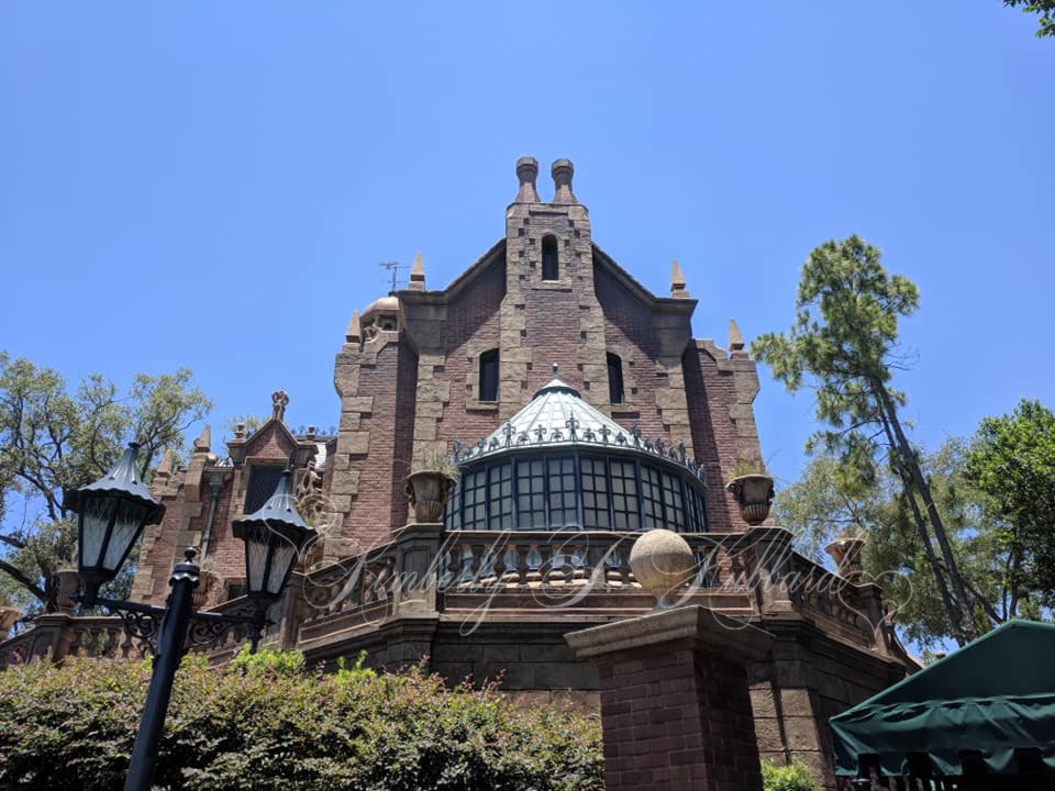 Outside the Haunted Mansion