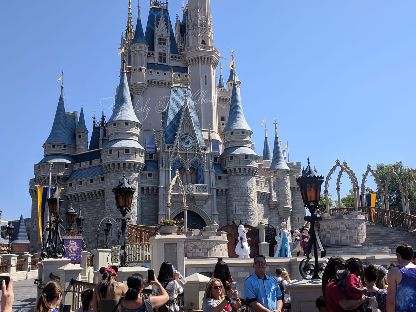 Performance outside Cinderella's Castle