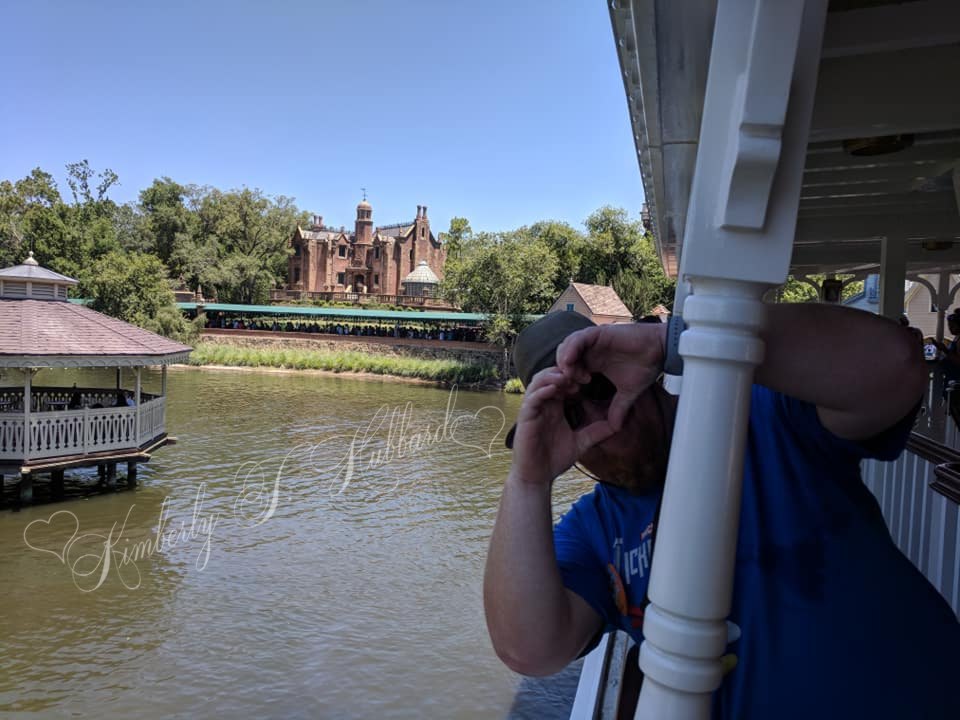 Vance sending Love from aboard the Libery Square Riverboat