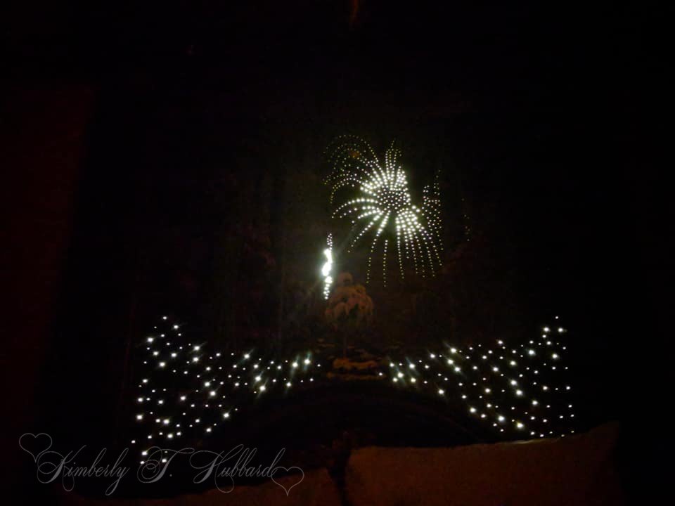 Fireworks on the Headboard After Dark